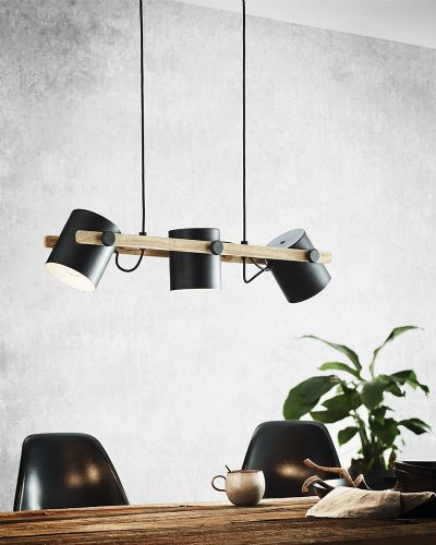 Eglo Hornwood Langbordspendel 3L - Sort