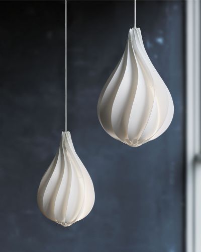 Alva Pendel Lampeskærm - Hvid, Medium