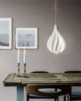 Alva Pendel Lampeskærm - Hvid, Medium